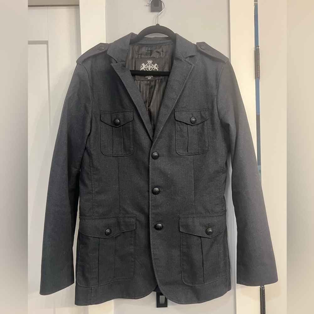 Express Charcoal Military Field Jacket